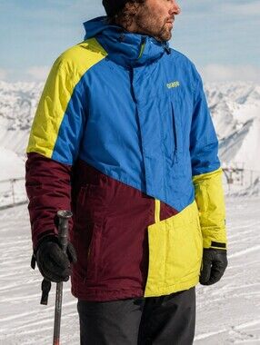 Orage Colorblock Ski Snowboard Jacket Men’s M Blue Prime 10k Waterproof Coat